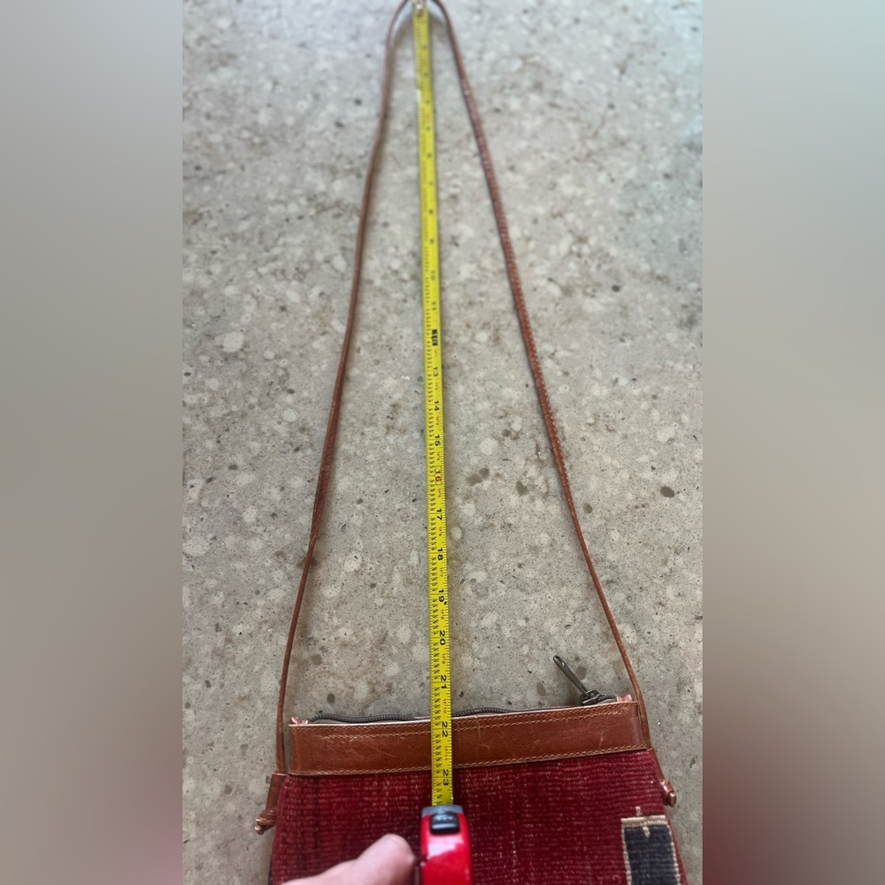 Gorgeous Kilim & Leather Crossbody - Picture 4 of 7